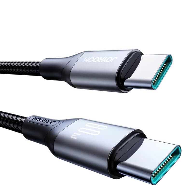 Cabo USB‑C para USB‑C Joyroom Flash Series 60 W 1 m, Preto